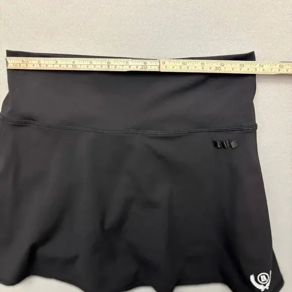 Fore All Black George Mini Golf Skirt Skort Performance Activewear Stretch M - Picture 10 of 12